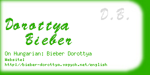 dorottya bieber business card